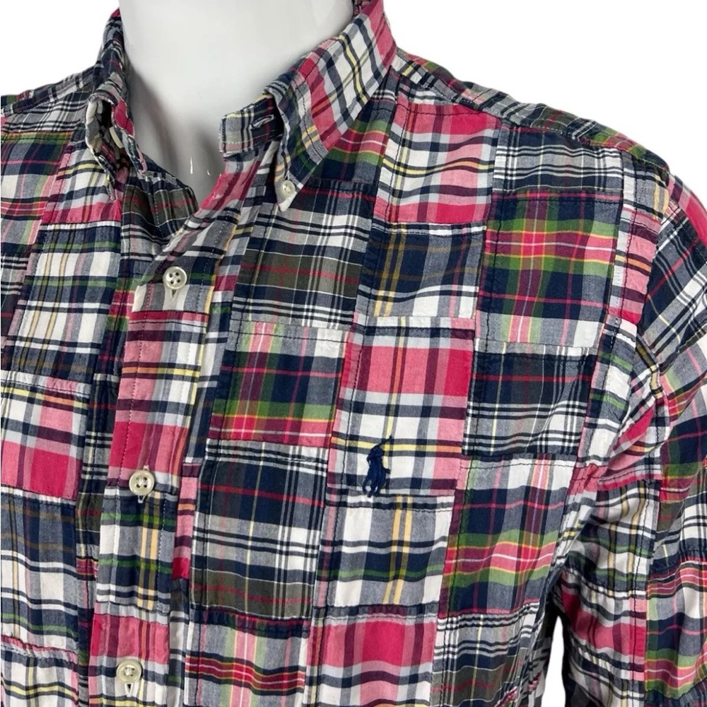 Ralph Lauren Vintage Patchwork Madras
Cotton Classic Fit Size M